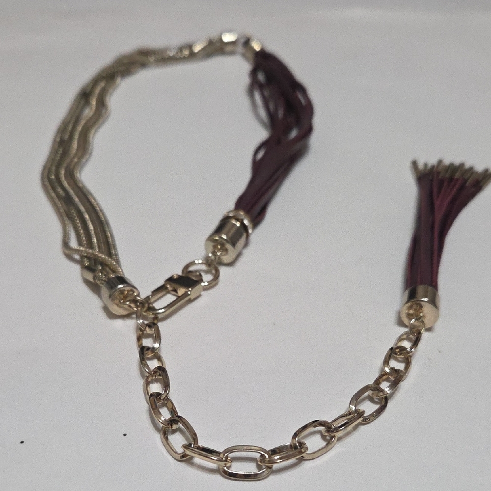 White House Black Market Gold and Purple Bracelet